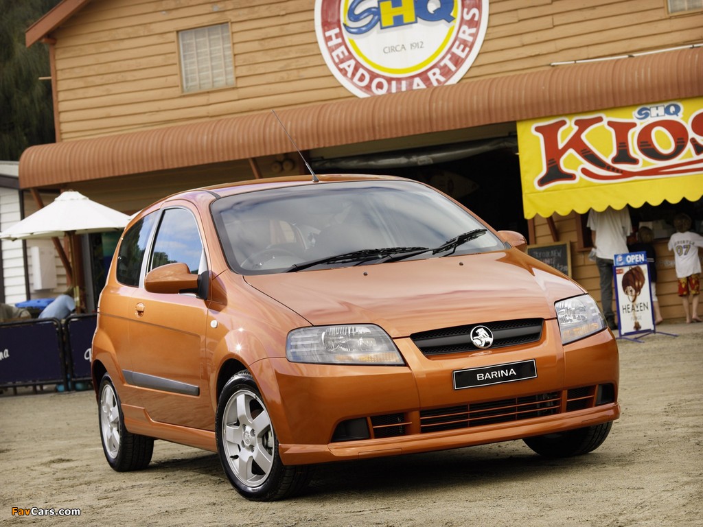 Holden TK Barina 3-door (T200) 2005–08 images (1024 x 768)