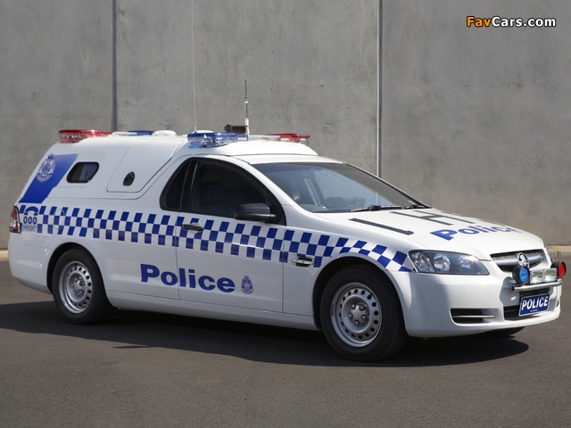 Holden Omega Ute Police (VE) 2007–10 wallpapers (640 x 480)