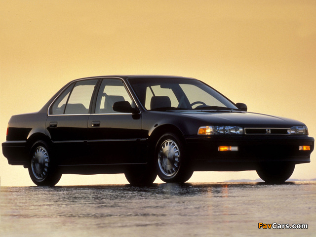 Honda Accord Sedan US-spec (CB) 1990–93 photos (640 x 480)