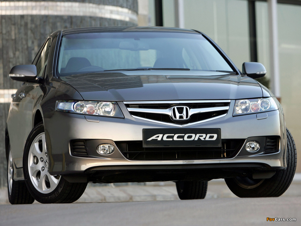 Honda Accord Sedan ZA-spec (CL) 2006–08 photos (1024 x 768)