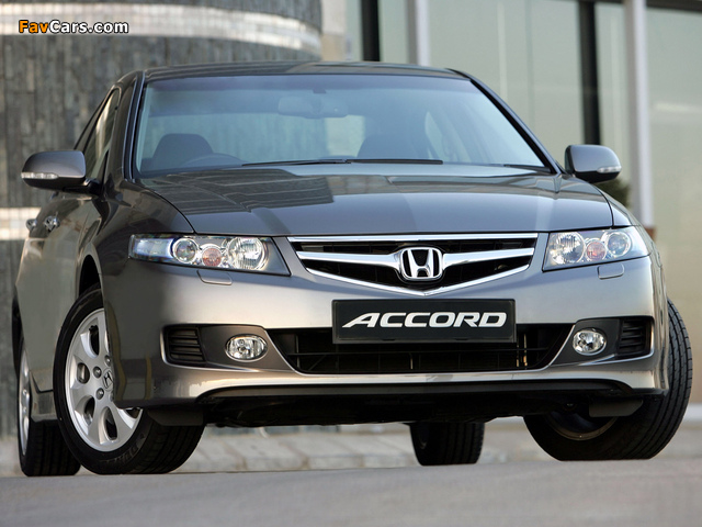 Honda Accord Sedan ZA-spec (CL) 2006–08 photos (640 x 480)