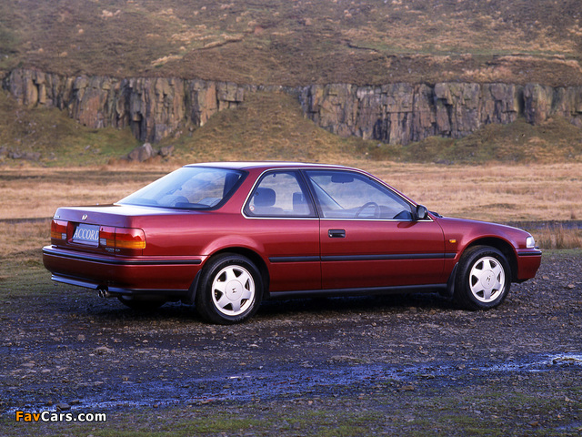 Images of Honda Accord Coupe UK-spec (CB6) 1990–93 (640 x 480)