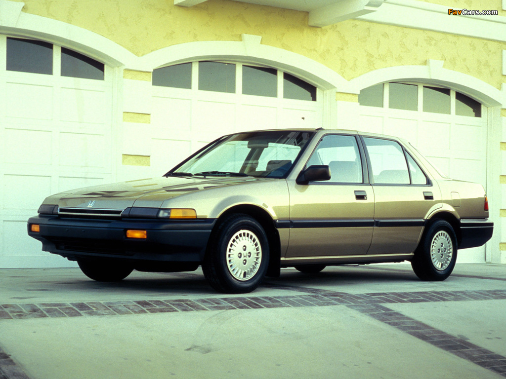Photos of Honda Accord Sedan US-spec (CA) 1986–89 (1024 x 768)
