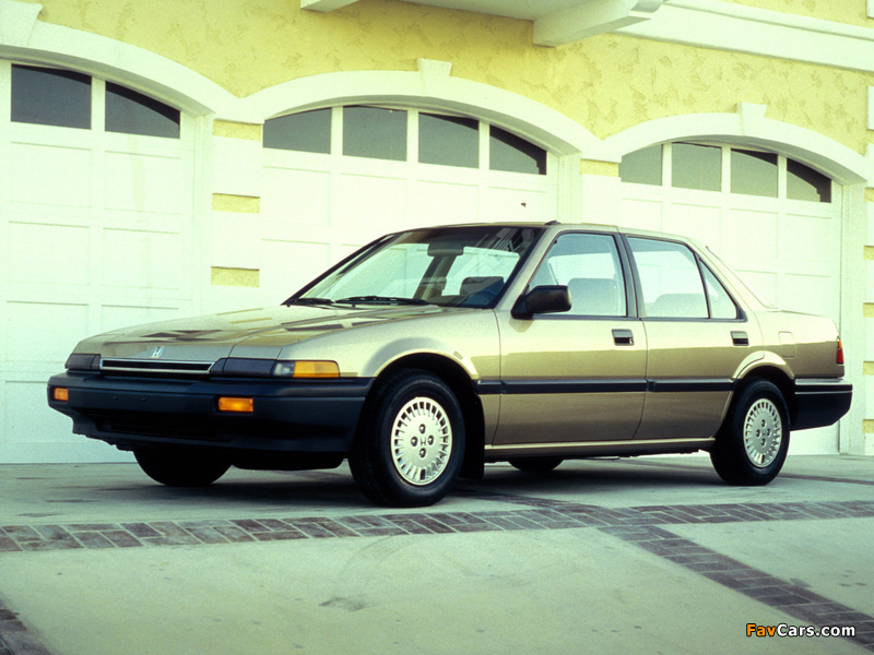 Photos of Honda Accord Sedan US-spec (CA) 1986–89 (800 x 600)