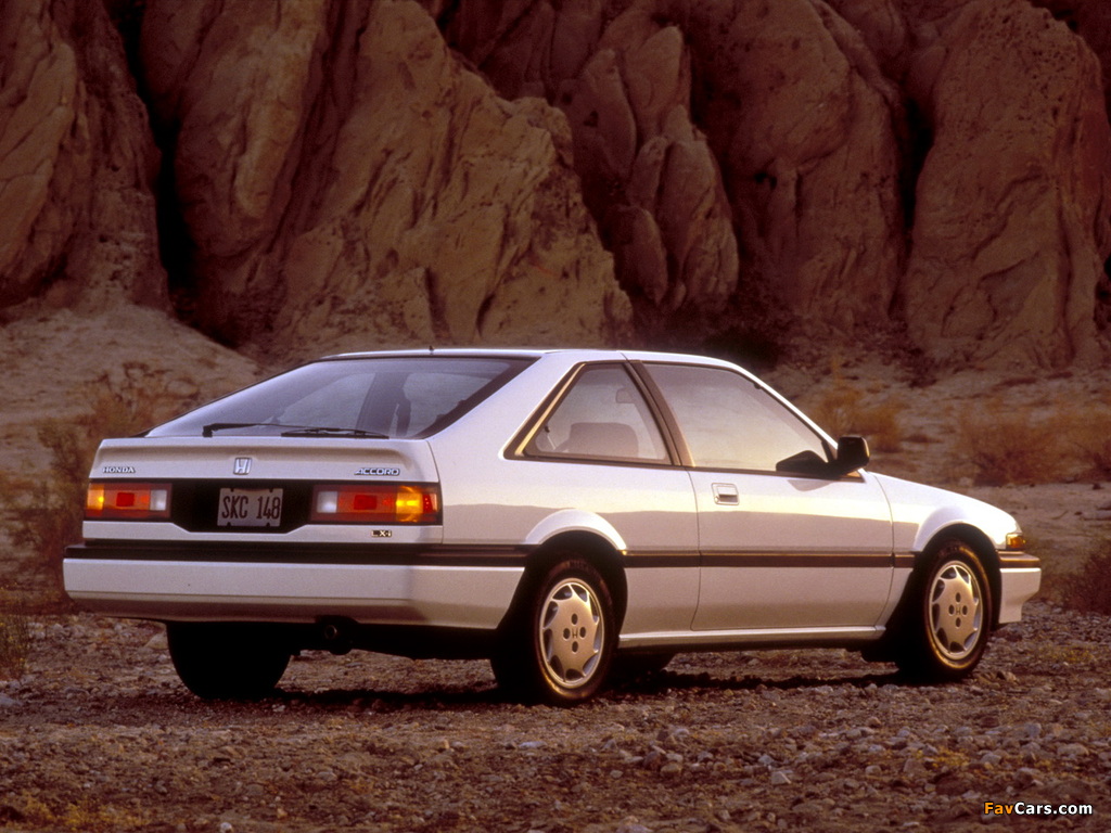 Photos of Honda Accord Hatchback US-spec (CA) 1986–89 (1024 x 768)
