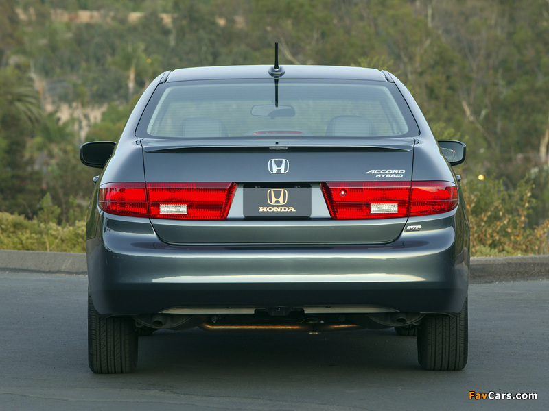 Photos of Honda Accord Hybrid US-spec 2005–06 (800 x 600)