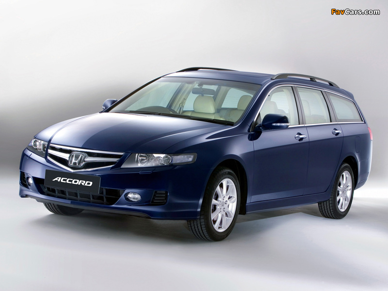 Photos of Honda Accord Tourer UK-spec (CM) 2006–08 (800 x 600)