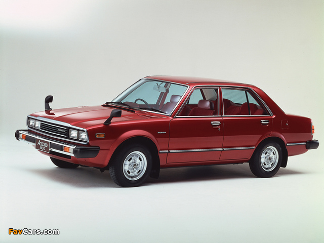 Pictures of Honda Accord Saloon 1977–81 (640 x 480)