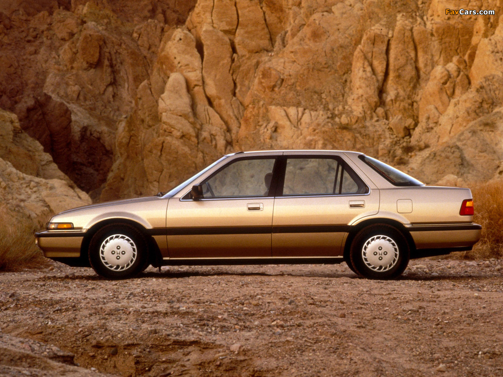 Pictures of Honda Accord Sedan US-spec (CA) 1986–89 (1024 x 768)