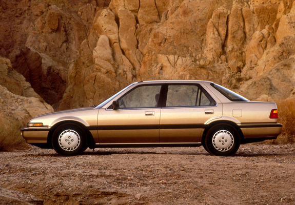 Pictures of Honda Accord Sedan US-spec (CA) 1986–89