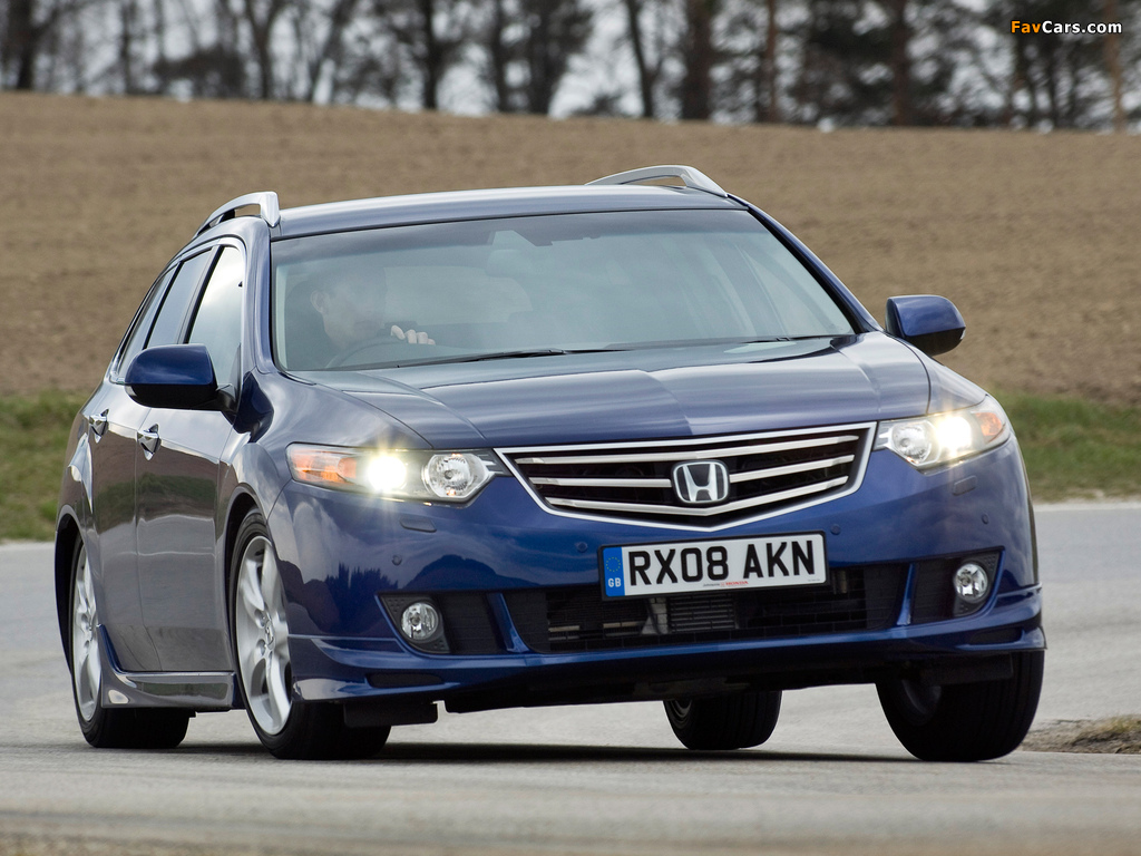 Pictures of Honda Accord Tourer UK-spec (CW) 2008–11 (1024 x 768)