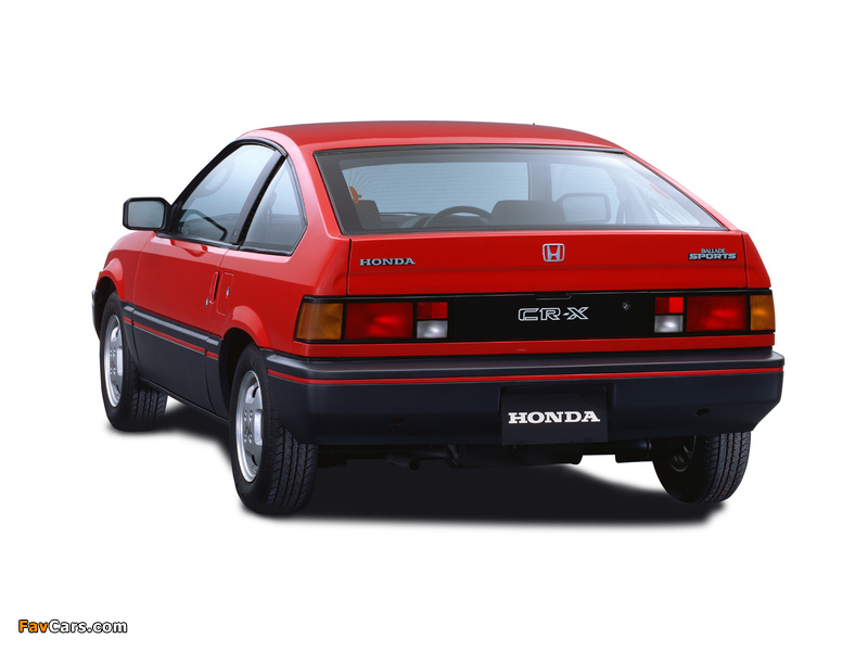 Honda Ballade Sports CR-X 1983–87 wallpapers (800 x 600)