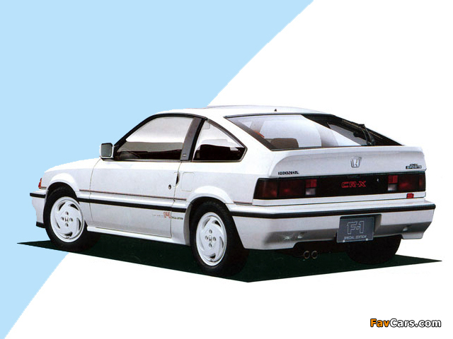 Honda Ballade Sports CR-X F1 Special Edition 1986 wallpapers (640 x 480)