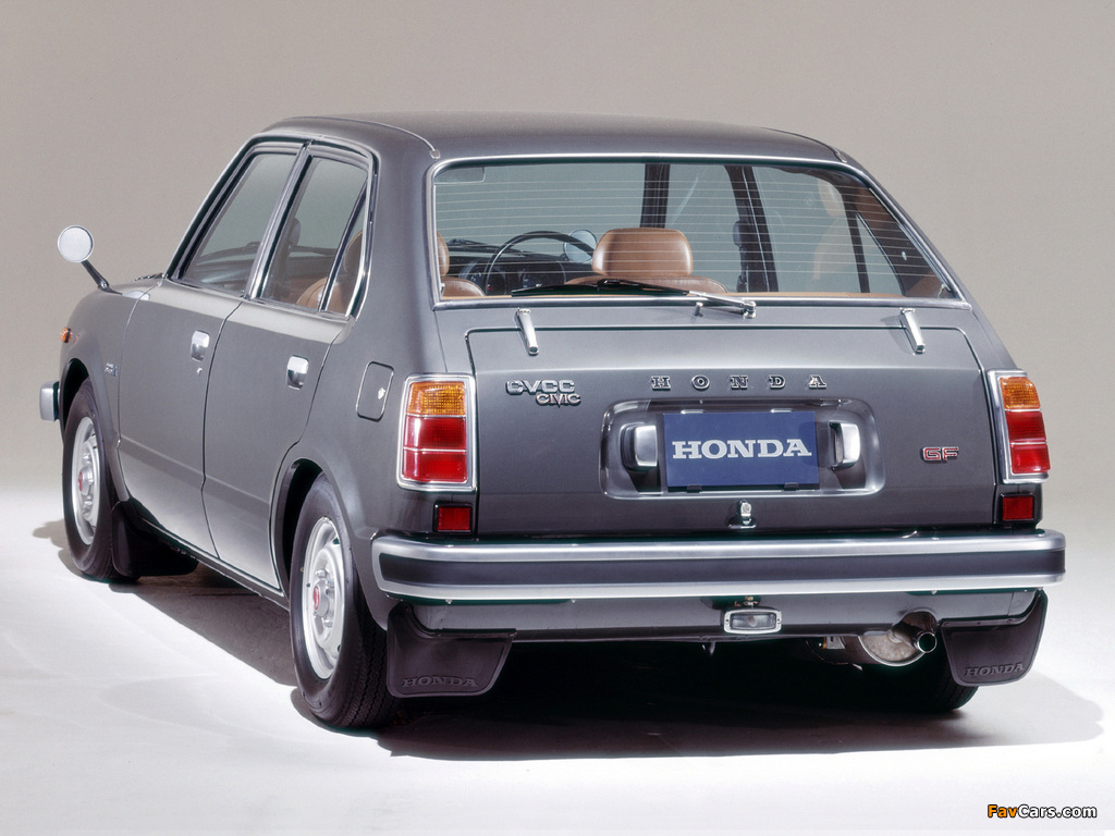 Honda Civic 4-door 1976–78 wallpapers (1024 x 768)