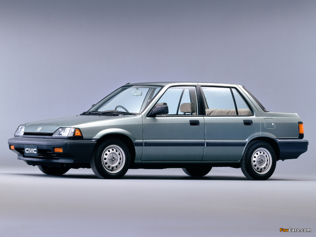 Honda Civic Sedan 1983–87 images (1024 x 768)