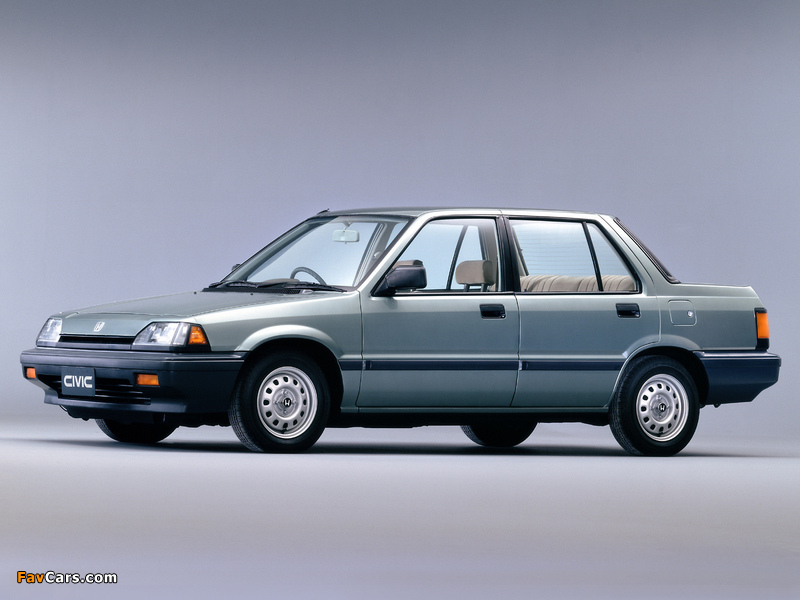 Honda Civic Sedan 1983–87 images (800 x 600)