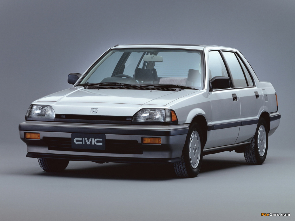 Honda Civic Sedan 1983–87 photos (1024 x 768)