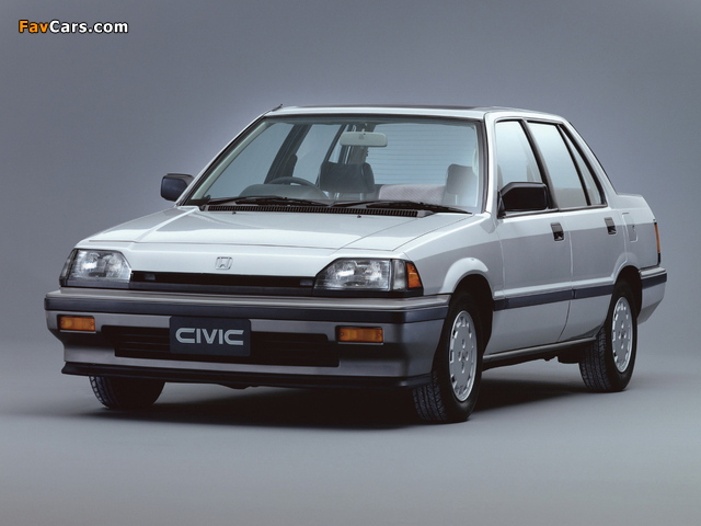 Honda Civic Sedan 1983–87 photos (640 x 480)