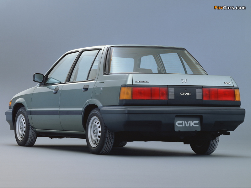 Honda Civic Sedan 1983–87 photos (800 x 600)