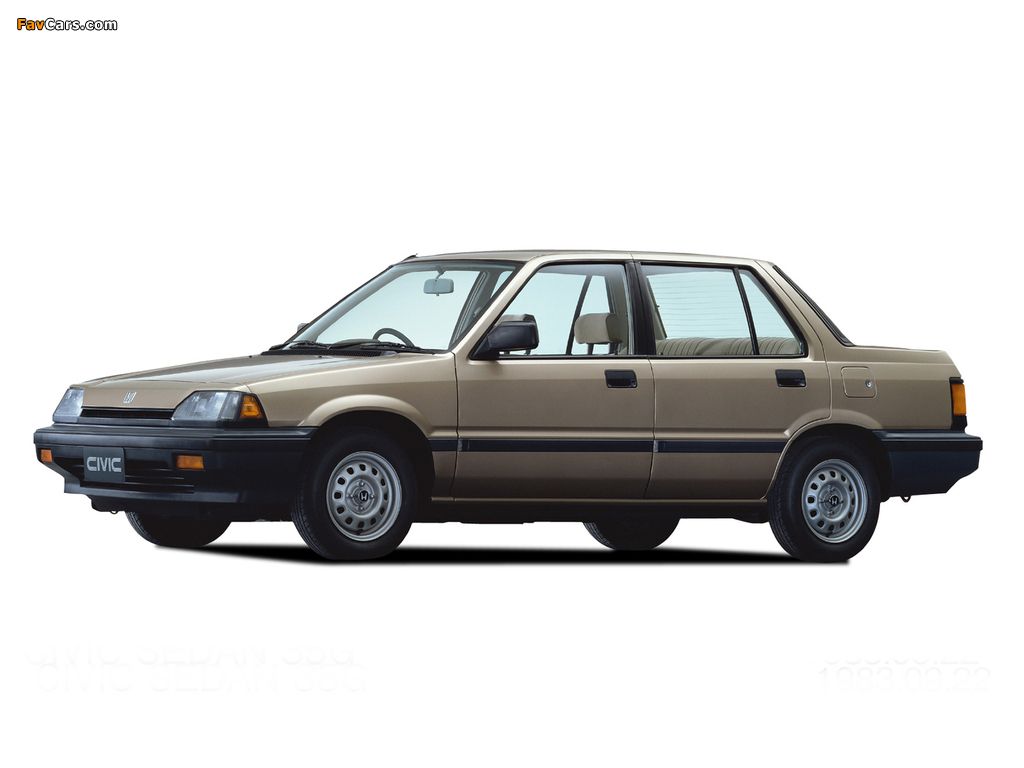 Honda Civic Sedan 1983–87 pictures (1024 x 768)