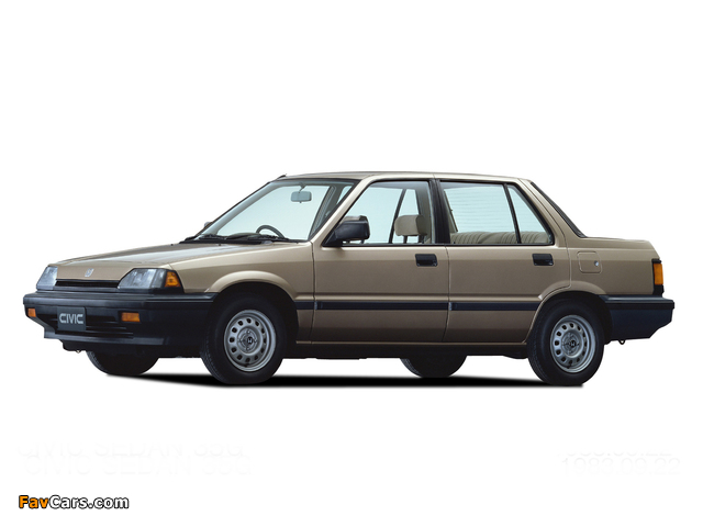 Honda Civic Sedan 1983–87 pictures (640 x 480)