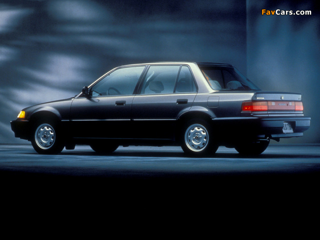 Honda Civic Sedan US-spec (EF) 1988–91 images (640 x 480)