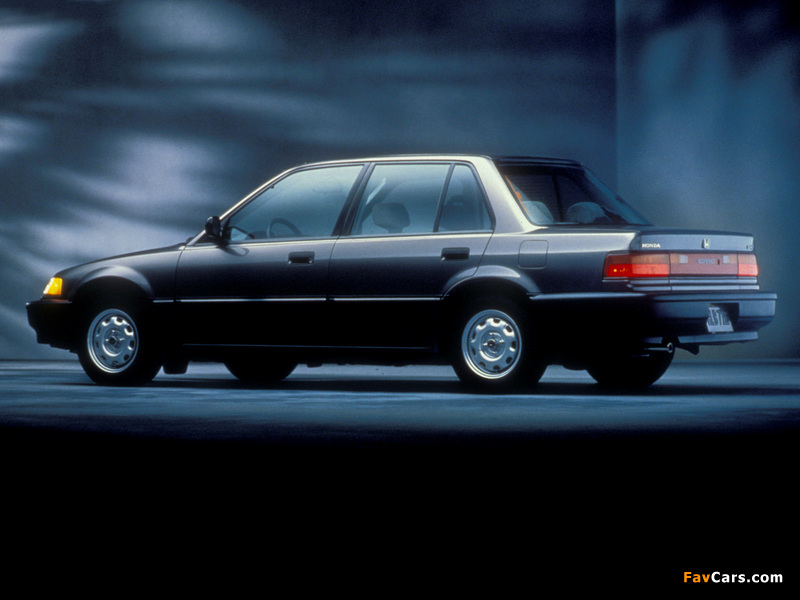 Honda Civic Sedan US-spec (EF) 1988–91 images (800 x 600)