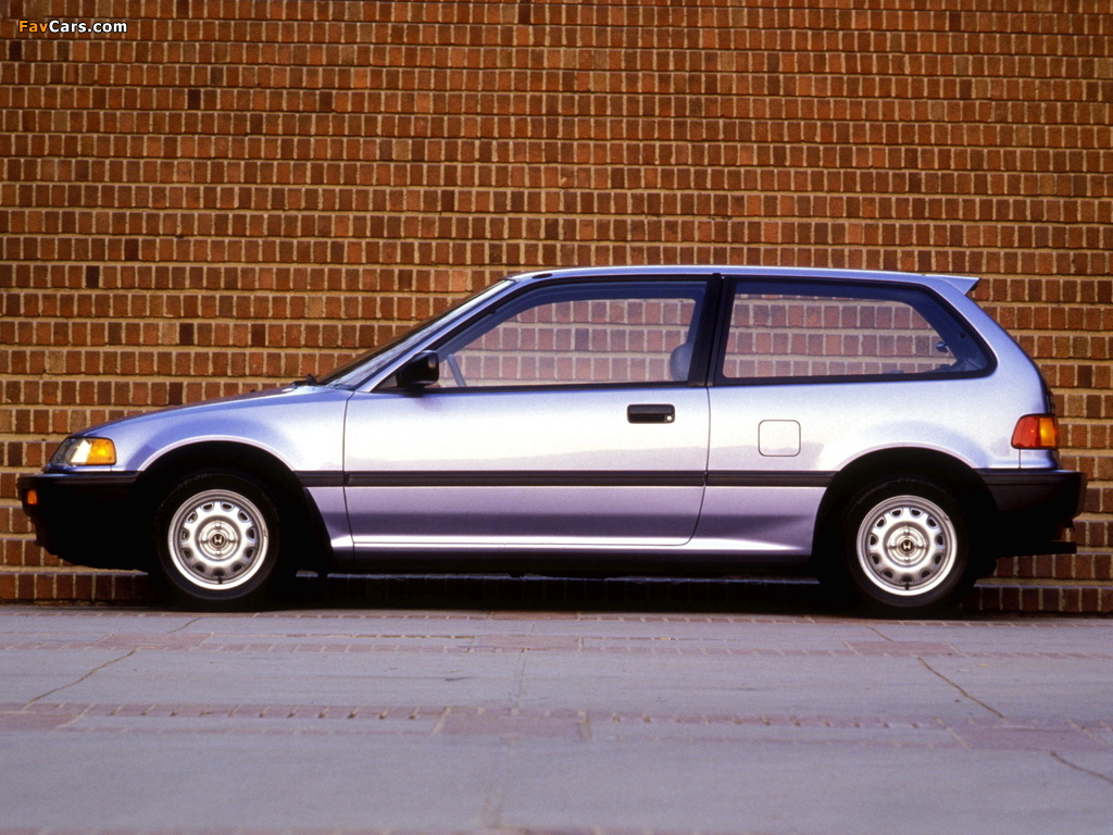 Honda Civic Hatchback US-spec (EF) 1988–91 photos (1024 x 768)