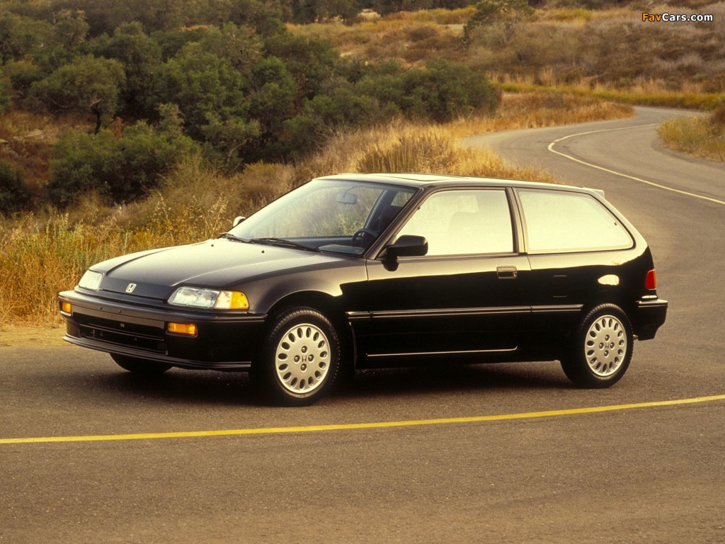 Honda Civic Hatchback US-spec (EF) 1988–91 pictures (1024 x 768)