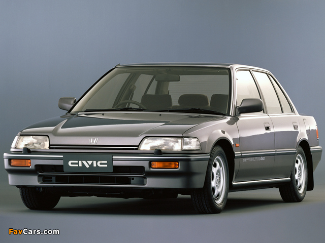 Honda Civic Sedan (EF) 1988–91 wallpapers (640 x 480)