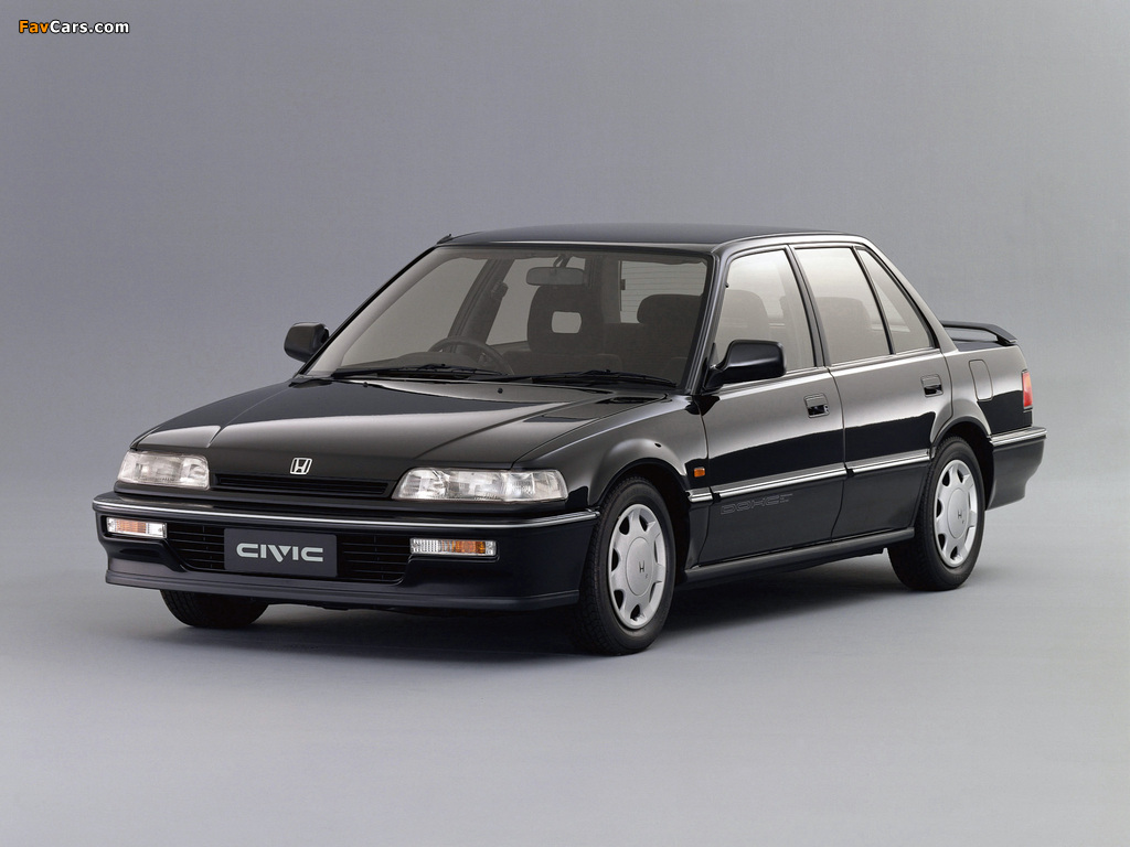 Honda Civic Si Sedan (EF) 1989–91 pictures (1024 x 768)