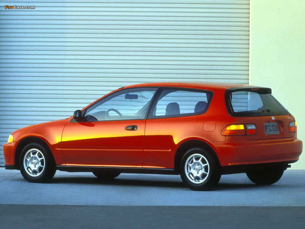 Honda Civic Hatchback US-spec (EG) 1991–95 images (1024 x 768)
