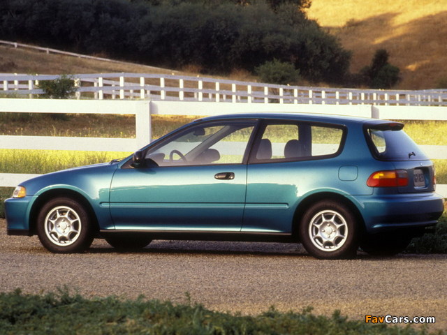 Honda Civic Hatchback US-spec (EG) 1991–95 photos (640 x 480)