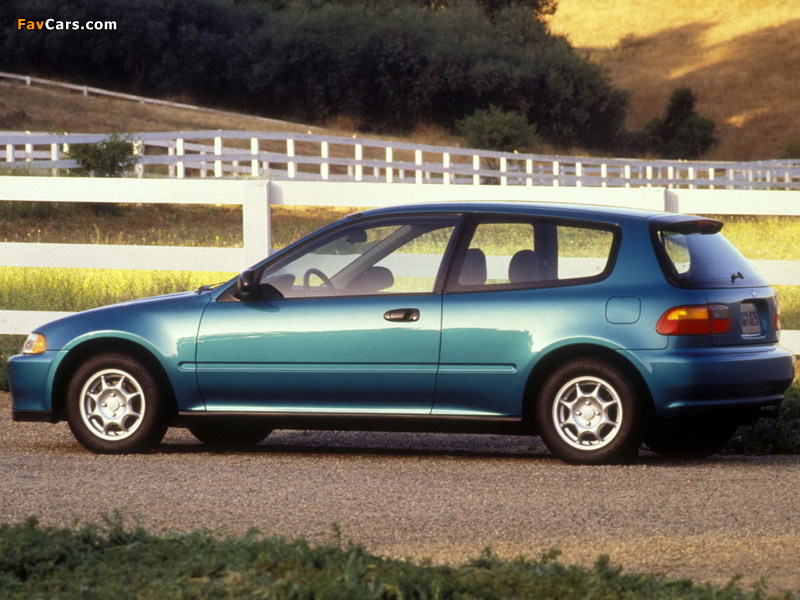 Honda Civic Hatchback US-spec (EG) 1991–95 photos (800 x 600)