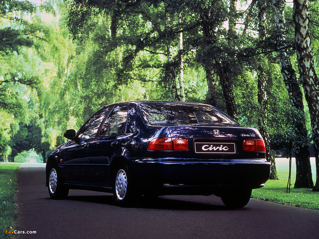Honda Civic Sedan (EG) 1991–95 photos (1024 x 768)