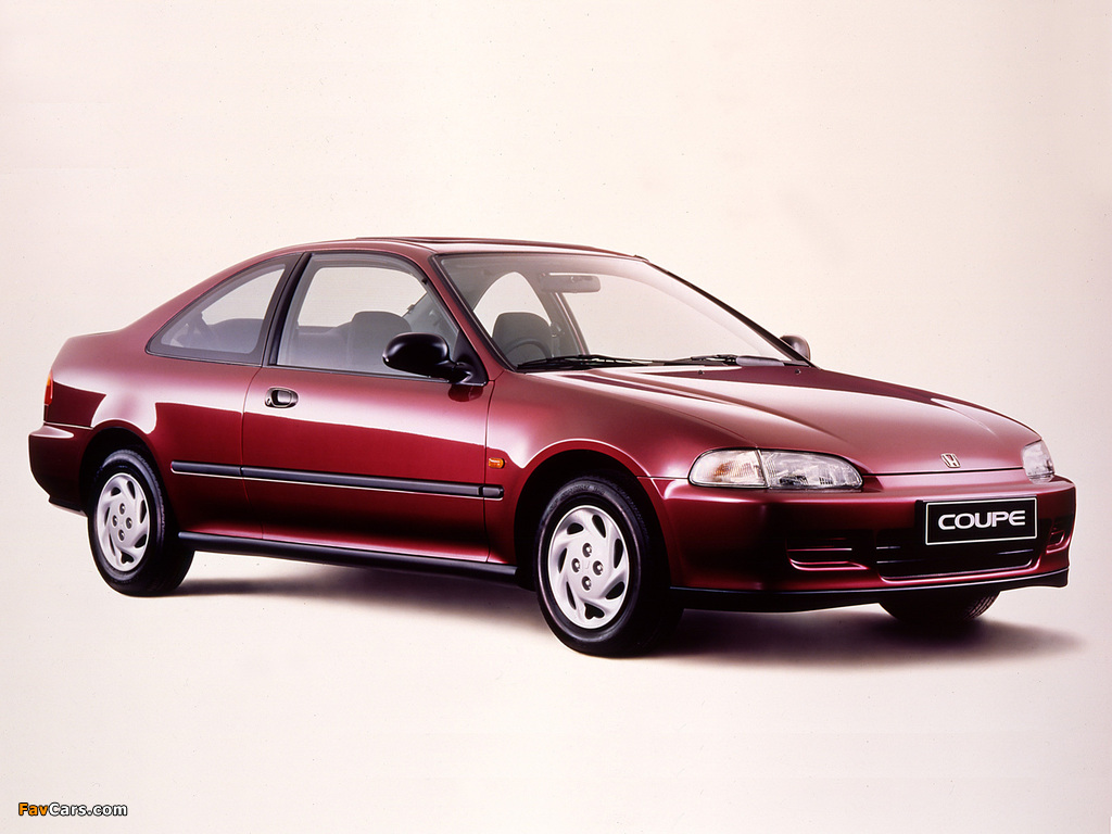 Honda Civic Coupe (EJ1) 1993–95 photos (1024 x 768)