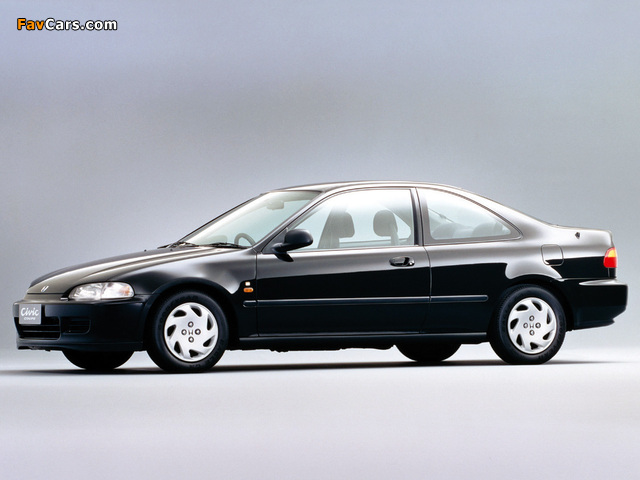 Honda Civic Coupe (EJ1) 1993–95 wallpapers (640 x 480)