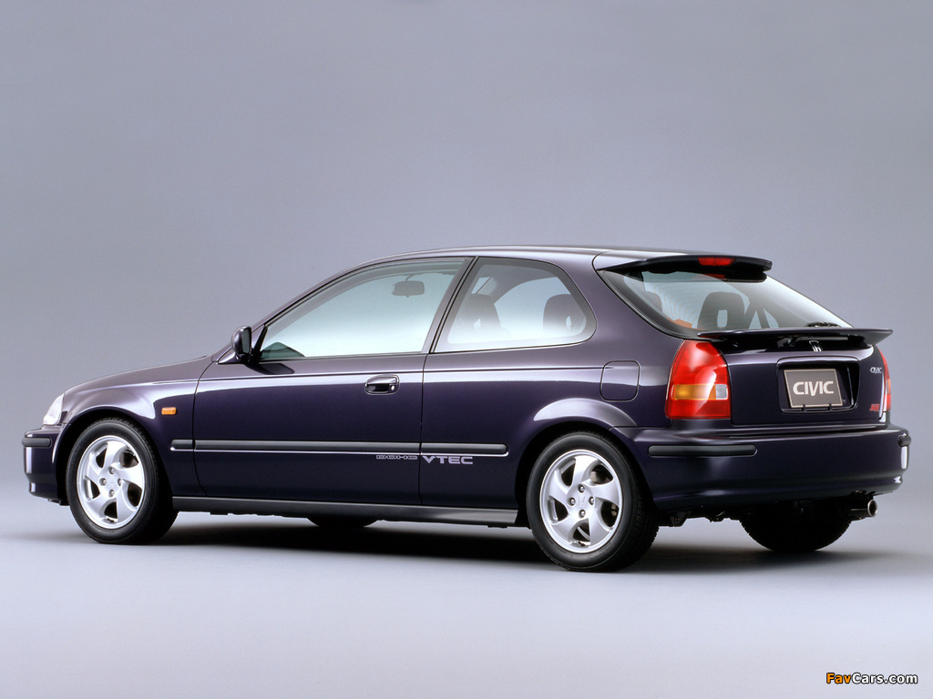 Honda Civic SiR-II Hatchback (EK4) 1995–97 wallpapers (1024 x 768)