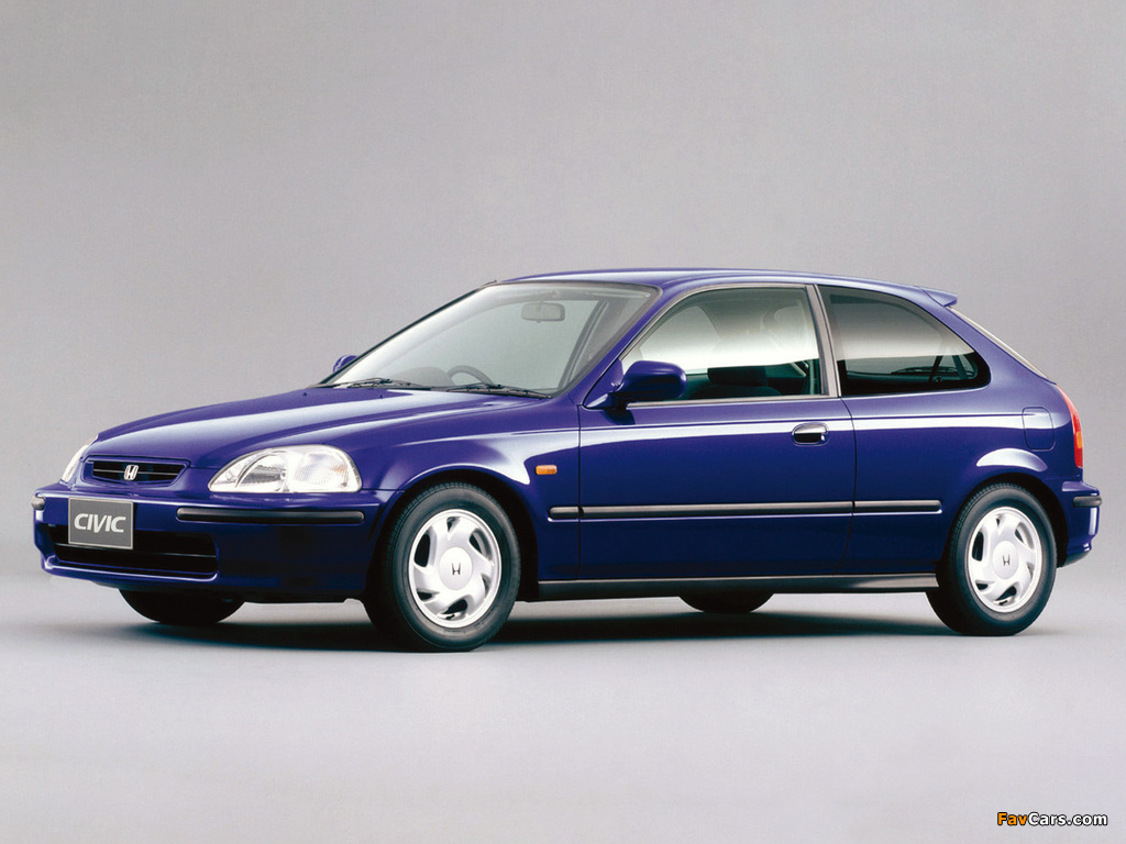 Honda Civic VTi Hatchback (EK3) 1995–2000 wallpapers (1024 x 768)