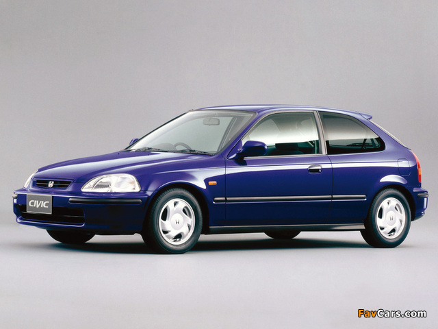 Honda Civic VTi Hatchback (EK3) 1995–2000 wallpapers (640 x 480)