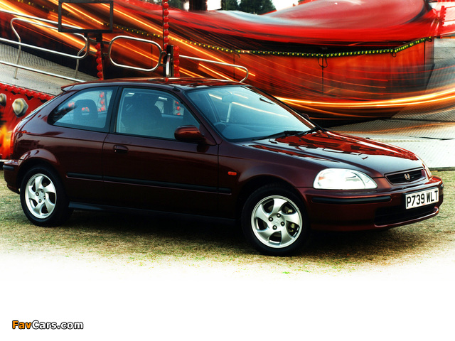 Honda Civic Hatchback UK-spec (EK) 1995–2001 wallpapers (640 x 480)