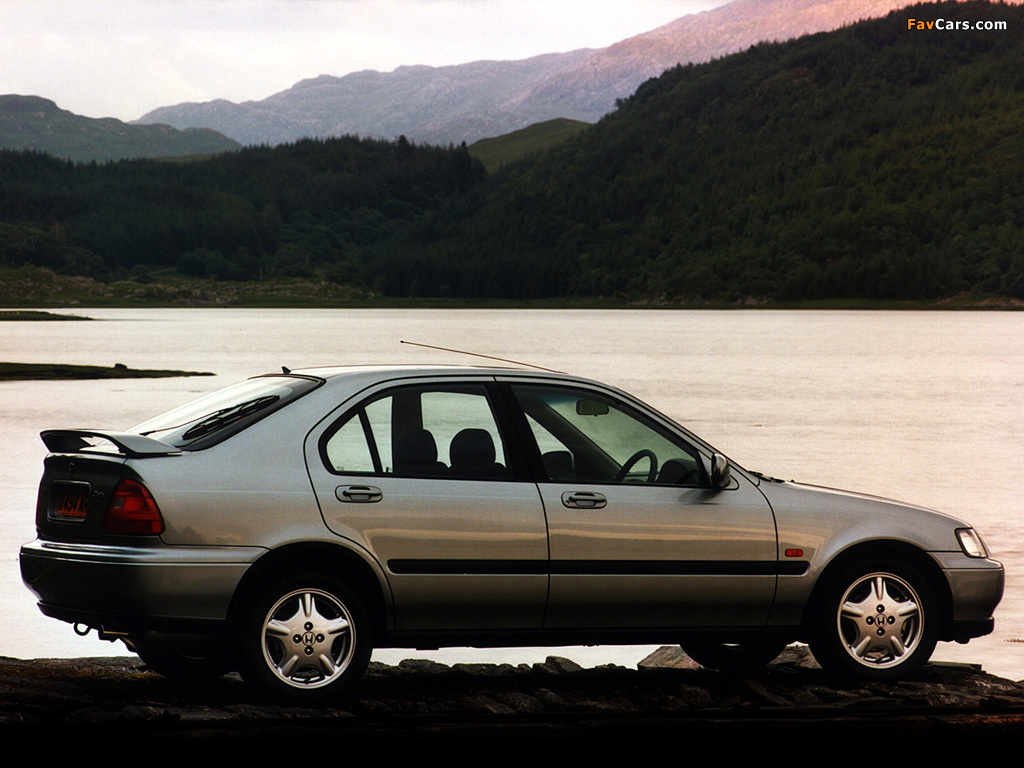 Honda Civic Fastback UK-spec 1997–2001 wallpapers (1024 x 768)