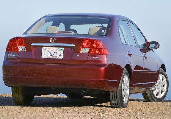 Honda Civic Sedan US-spec 2001–03 images