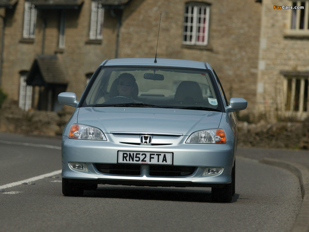 Honda Civic Sedan UK-spec 2001–03 images (1024 x 768)