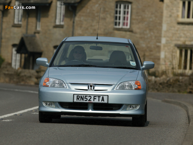 Honda Civic Sedan UK-spec 2001–03 images (640 x 480)