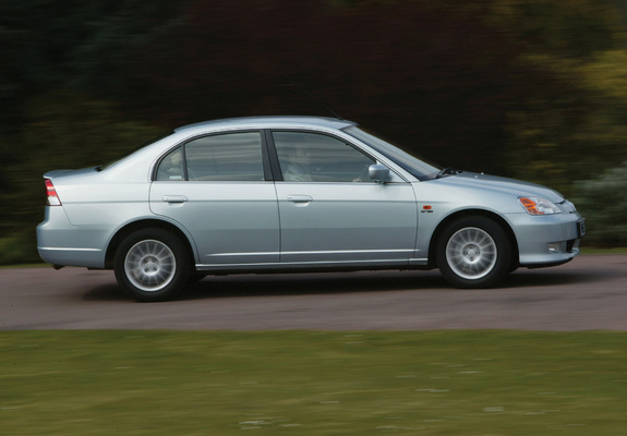 Honda Civic Sedan UK-spec 2001–03 photos
