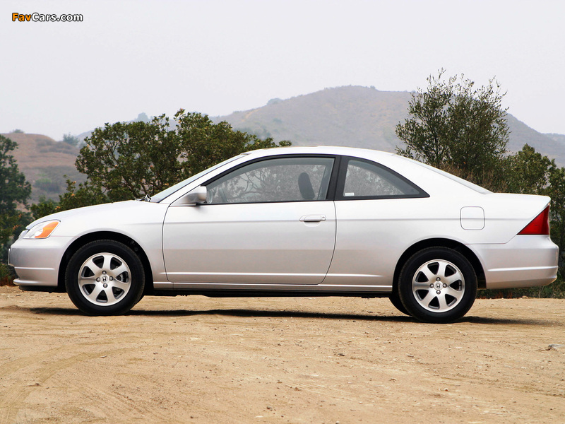 Honda Civic Coupe US-spec 2001–03 photos (800 x 600)