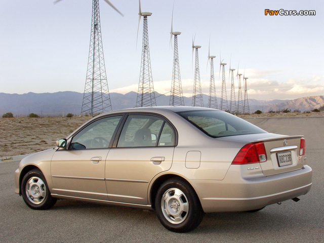 Honda Civic Hybrid US-spec (ES9) 2001–03 photos (640 x 480)