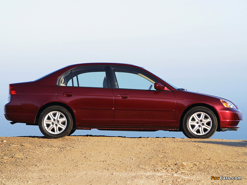 Honda Civic Sedan US-spec 2001–03 pictures (800 x 600)
