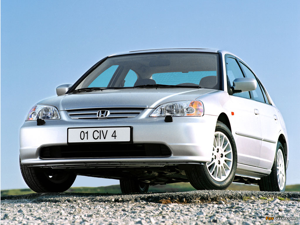 Honda Civic Sedan 2001–03 pictures (1024 x 768)